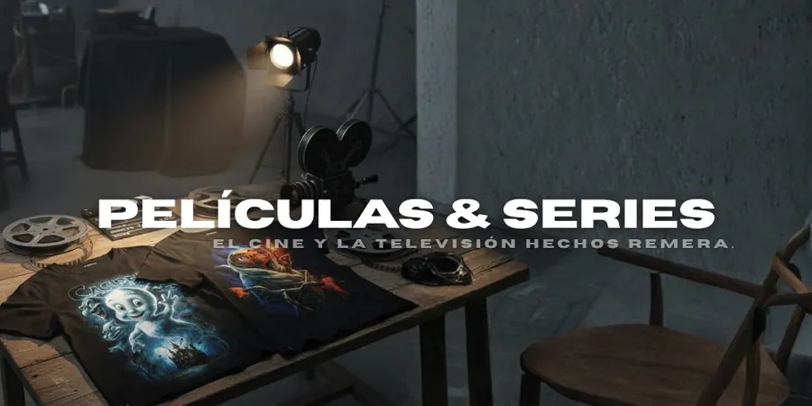 Películas y series: el cine y la televisión hechos remera